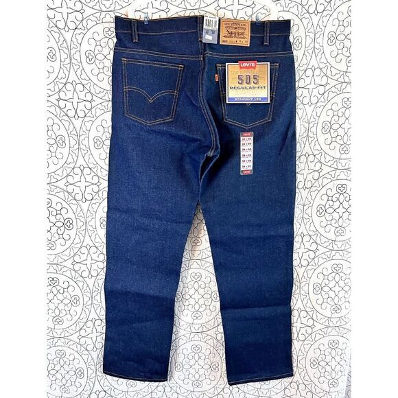 Vintage Mens Levi's 505 38 X 30 1997 Dead Stock USA Y2K 90s - Picture 3 of 16